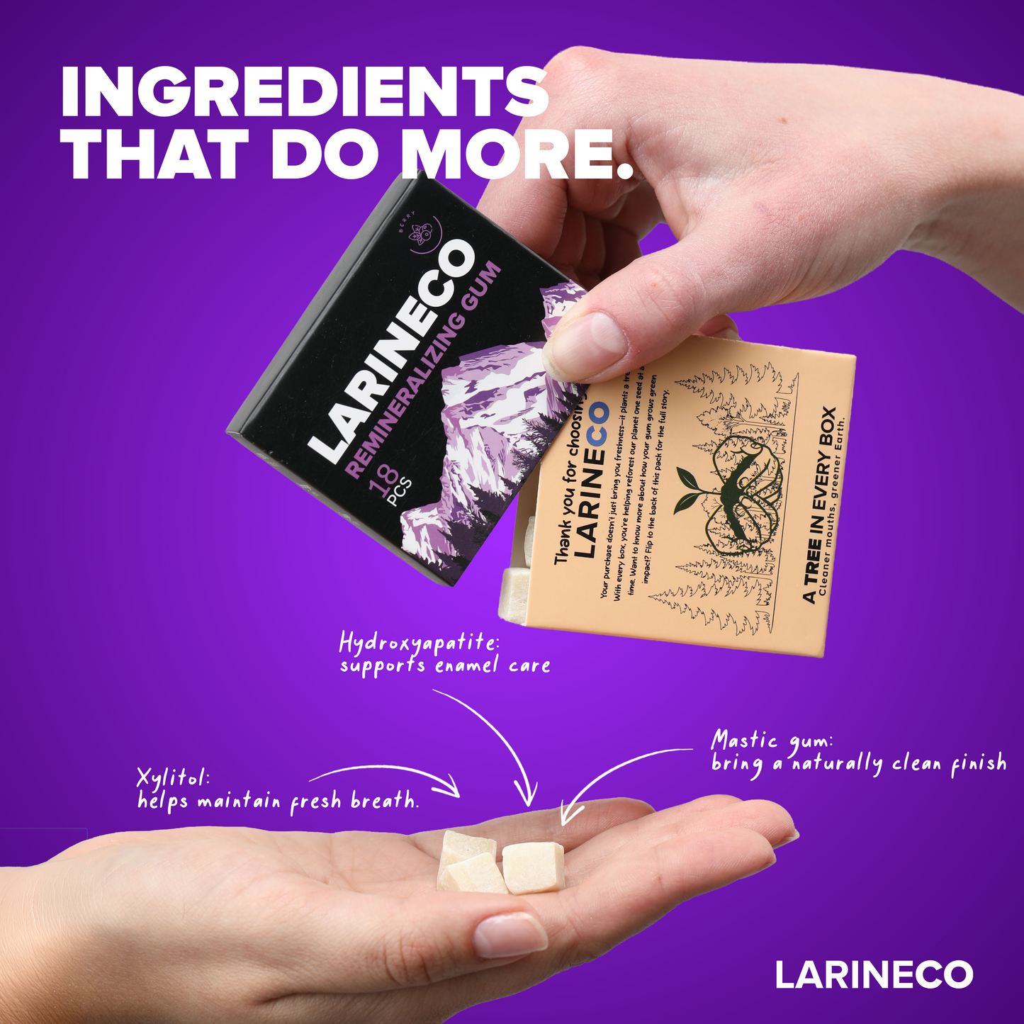 Larineco™️ - Berry Remineralizing Gum