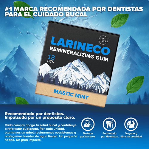 Larineco Mastic Mint Remineralizing Gum - Spanish