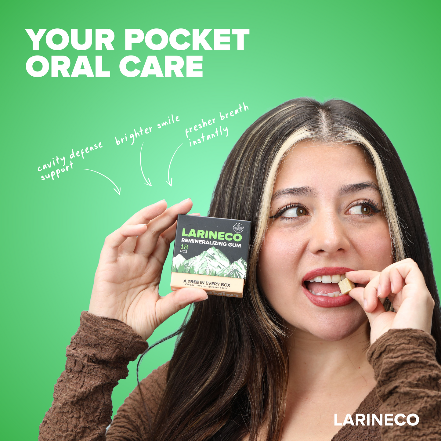 Larineco™️ - Peppermint Remineralizing Gum