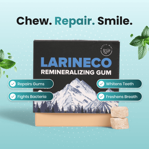 Repairs Gums, Whitens Teeth, Freshens Breath
